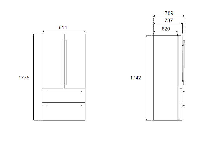 90 cm Freestanding French Door | Bertazzoni